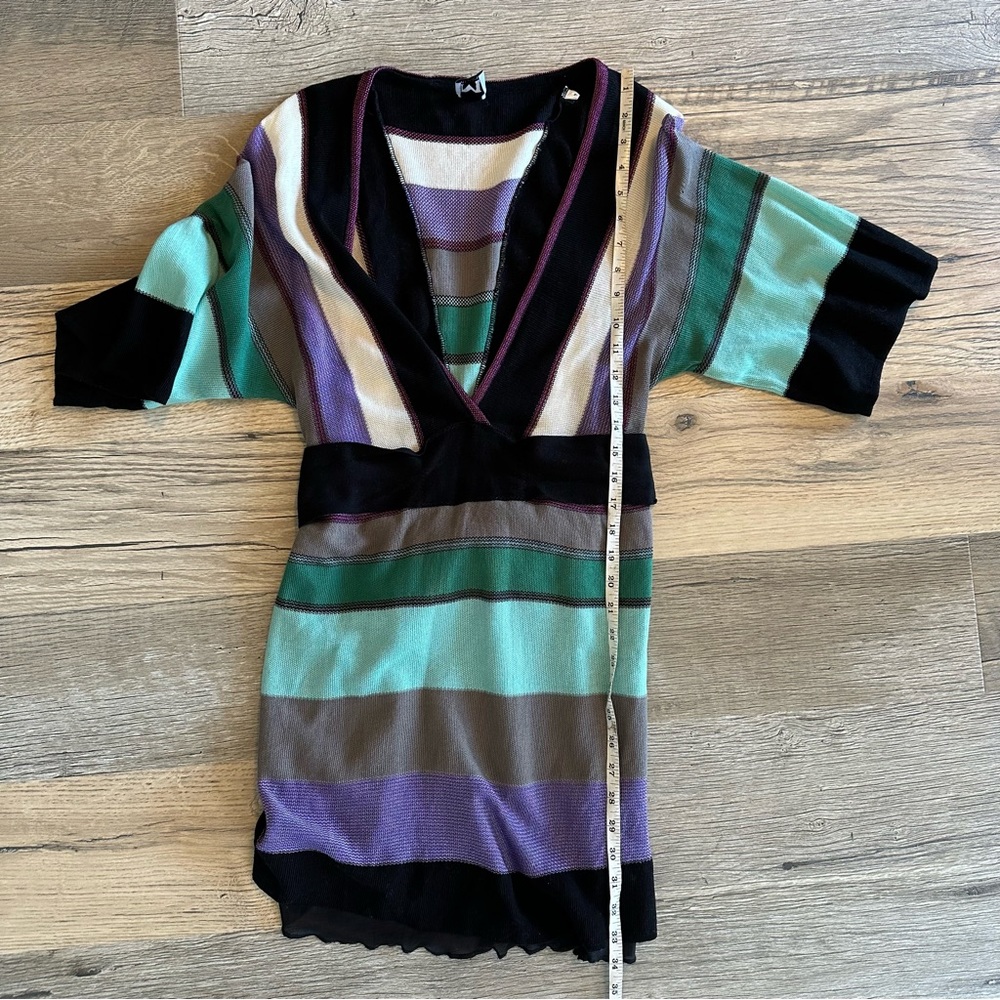 Missoni V-Neck Zig Zag Knit Dress 42 Medium - Picture 11 of 16